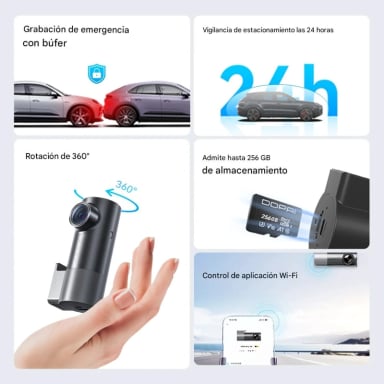 CAMARA PARA VEHICULO 2K 1440P LENTE 330º VISION NOCTURNA WIFI DDPAI MINI PRO 2K - 7