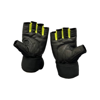 GUANTES DE ENTRENAMIENTO PARA PESAS BLACK AMARILLO ONWHEELS - 6