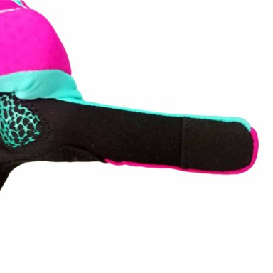GUANTE LARGO TOUCH PARA CICLISMO ONWHEELS MORADO/VERDE - 5