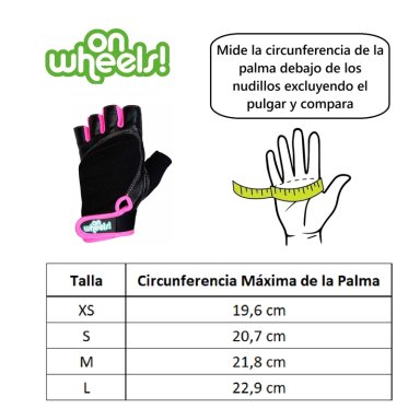 GUANTES DE ENTRENAMIENTO PARA PESAS BLACK PINK ONWHEELS - 2