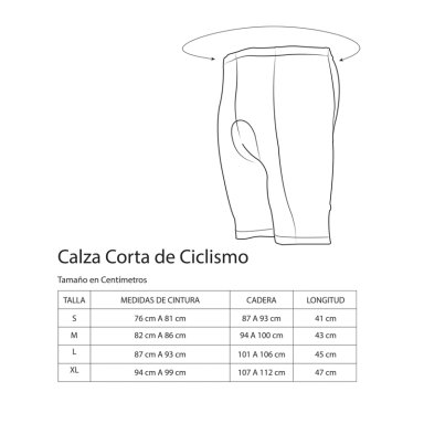 CALZA CORTA DE CICLISMO - 6