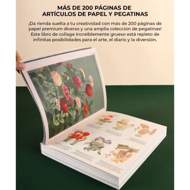 LIBRO DE ACTIVIDADES DE COLLAGE 'LA MUSA BOTANICA' 200+ PAG - 2