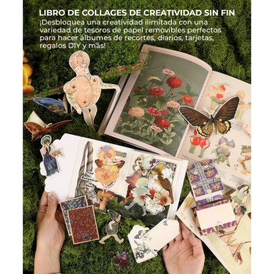 LIBRO DE ACTIVIDADES DE COLLAGE 'LA MUSA BOTANICA' 200+ PAG - 4