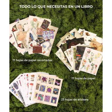 LIBRO DE ACTIVIDADES DE COLLAGE 'LA MUSA BOTANICA' 200+ PAG - 5