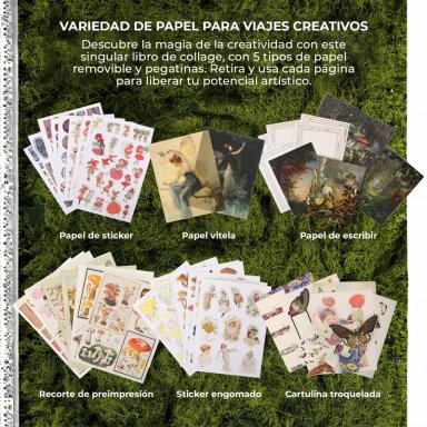 LIBRO DE ACTIVIDADES DE COLLAGE 'LA MUSA BOTANICA' 200+ PAG - 6
