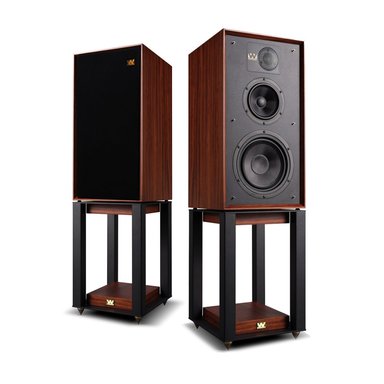PARLANTE BOOKSHELF CON PEDESTAL WHARFEDALE LINTON STAND - 1