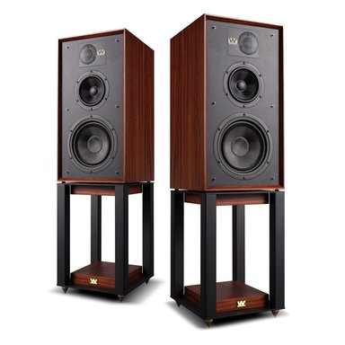 PARLANTE BOOKSHELF CON PEDESTAL WHARFEDALE LINTON STAND - 2