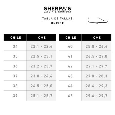 ZAPATO DE SEGURIDAD HOMBRE SHERPA'S - A917 - 7