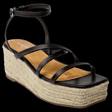 SANDALIAS MUJER ZAPPA CUERO NEGRO CASUAL I389 - 1