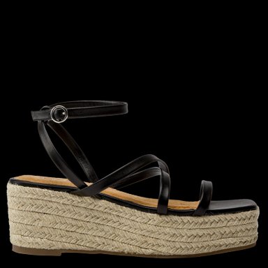 SANDALIAS MUJER ZAPPA CUERO NEGRO CASUAL I389 - 2