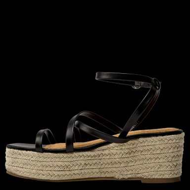 SANDALIAS MUJER ZAPPA CUERO NEGRO CASUAL I389 - 4