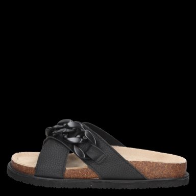SANDALIAS MUJER ZAPPA CUERO NEGRO CASUAL I371 - 4