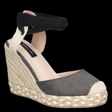 ALPARGATAS MUJER POLLINI TEXTIL CASUAL I573 NEGRO - 2