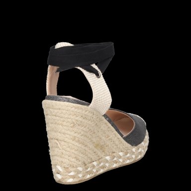 ALPARGATAS MUJER POLLINI TEXTIL CASUAL I573 NEGRO - 3