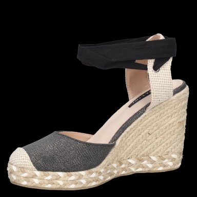 ALPARGATAS MUJER POLLINI TEXTIL CASUAL I573 NEGRO - 5