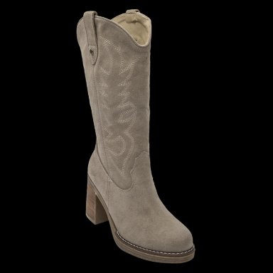 BOTAS MUJER POLLINI CUERO MARRÓN CASUAL J223 - 1