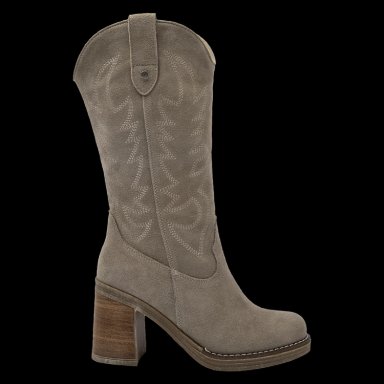 BOTAS MUJER POLLINI CUERO MARRÓN CASUAL J223 - 2