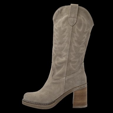 BOTAS MUJER POLLINI CUERO MARRÓN CASUAL J223 - 4