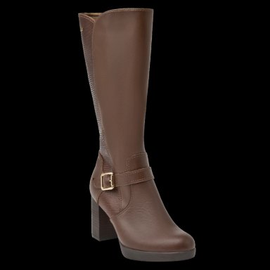 BOTAS MUJER 16 HRS CUERO MARRÓN CASUAL M086 - 2