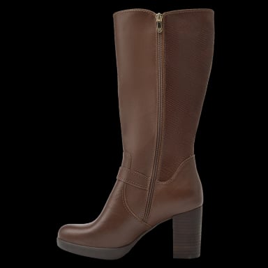 BOTAS MUJER 16 HRS CUERO MARRÓN CASUAL M086 - 4