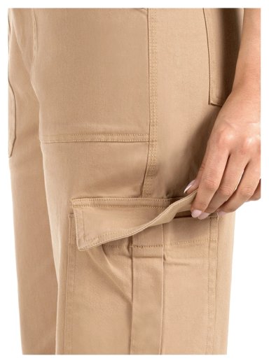 PANTALON MUJER CARGO VESTIR CASUAL PANAMA JACK - PJM012M | MARRON CLARO - 6