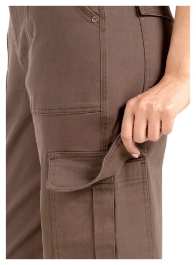 PANTALON MUJER CARGO VESTIR CASUAL PANAMA JACK - PJM012M | MARRON - 5