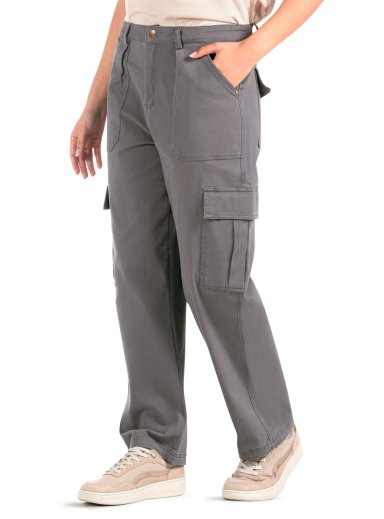 PANTALON MUJER CARGO VESTIR CASUAL PANAMA JACK - PJM012M | GRIS - 4