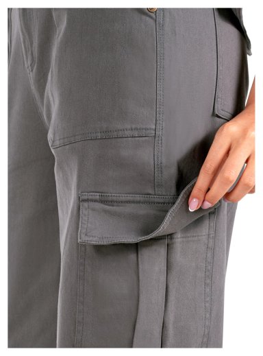 PANTALON MUJER CARGO VESTIR CASUAL PANAMA JACK - PJM012M | GRIS - 5