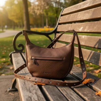 CARTERA BANDOLERA CASUAL ZAPPA - ZAM022X | MARRON OSCURO - 6