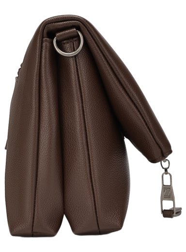 CARTERA BANDOLERA TIPO SOBRE CADENA ZAPPA - ZAM018X | MARRON OSCURO - 4