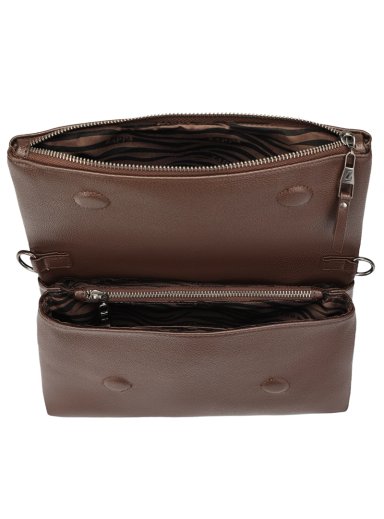 CARTERA BANDOLERA TIPO SOBRE CADENA ZAPPA - ZAM018X | MARRON OSCURO - 5