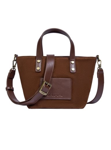 CARTERA BANDOLERA EFECTO GAMUZA ZAPPA - ZAM019X | MARRON OSCURO - 1