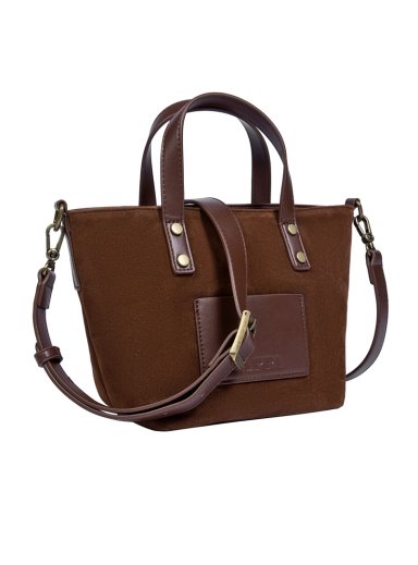 CARTERA BANDOLERA EFECTO GAMUZA ZAPPA - ZAM019X | MARRON OSCURO - 4
