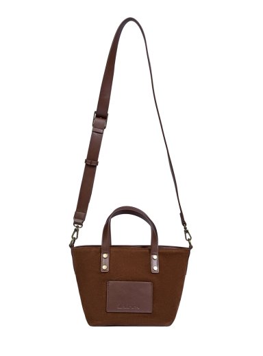 CARTERA BANDOLERA EFECTO GAMUZA ZAPPA - ZAM019X | MARRON OSCURO - 7