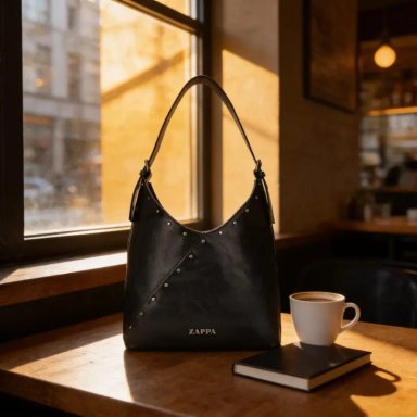 CARTERA TOTE DETALLE TACHAS ZAPPA - ZAM029X | NEGRO - 5
