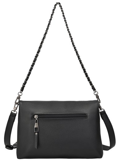CARTERA BANDOLERA TIPO SOBRE CADENA ZAPPA - ZAM018X | NEGRO - 3