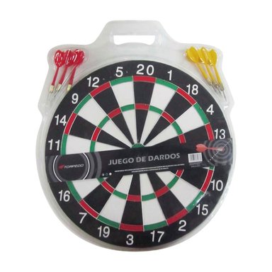 TABLA DARDOS TORPEDO MULTICOLOR DIAMETRO 17'' - 1