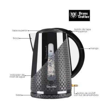 HERVIDOR ELECTRICO DE AGUA UT-DUNKEL17P 2000W - 3