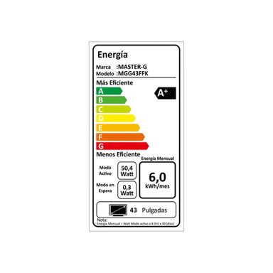 TELEVISOR SMARTV MASTER G 43 PULGADAS FULL HD - 3