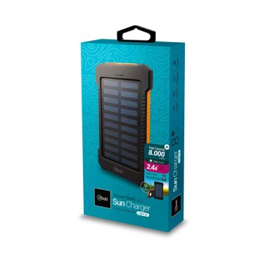CARGADOR PORTATIL SOLAR 8000MAH MICROLAB - 4