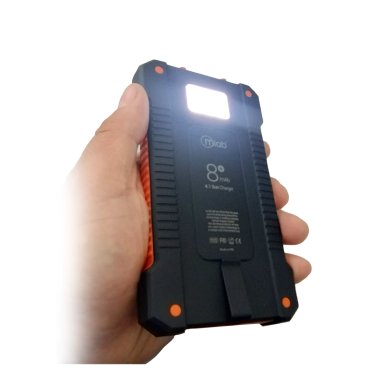 CARGADOR PORTATIL SOLAR 8000MAH MICROLAB - 5