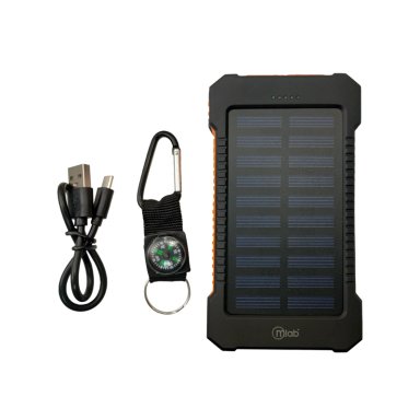 CARGADOR PORTATIL SOLAR 8000MAH MICROLAB - 6