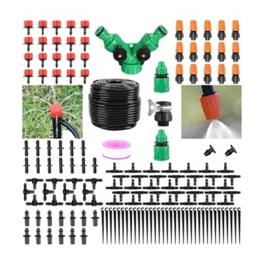 KIT DE RIEGO SISTEMA AUTOMATICO GOTEO O ASPERSOR 40M 158PCS - 1