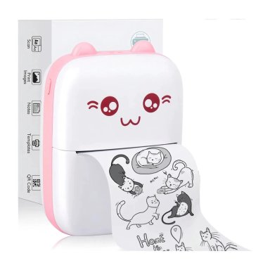 MINI IMPRESORA PORTATIL GATITA BLUETOOTH 200DPI - 1