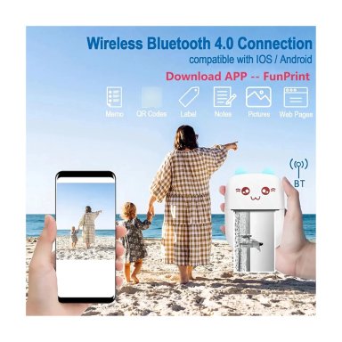 MINI IMPRESORA PORTATIL GATITA BLUETOOTH 200DPI - 5