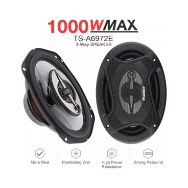 KIT 2 PARLANTES AUTO 6X9 OVALADOS 1000W COAXIAL 3 VIAS - 4