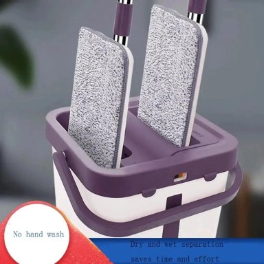 SET DE MOPA ROTACION GIRATORIA TRAPEADOR 360 BALDE Y PAÑO - 3
