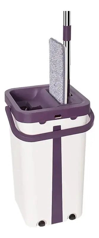 SET DE MOPA ROTACION GIRATORIA TRAPEADOR 360 BALDE Y PAÑO - 6