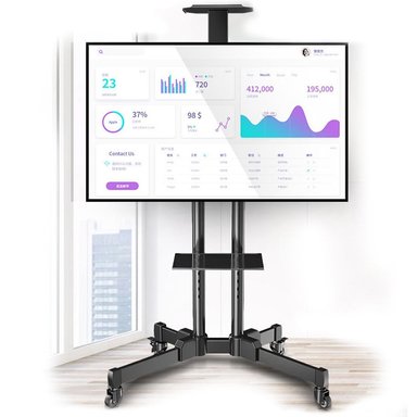 SOPORTE TV CON RUEDAS BASE PEDESTAL MÓVIL NEWO - 1