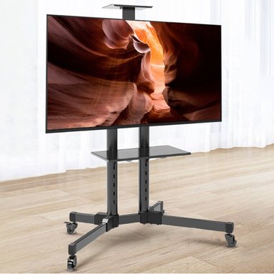 SOPORTE TV CON RUEDAS BASE PEDESTAL MÓVIL NEWO - 3